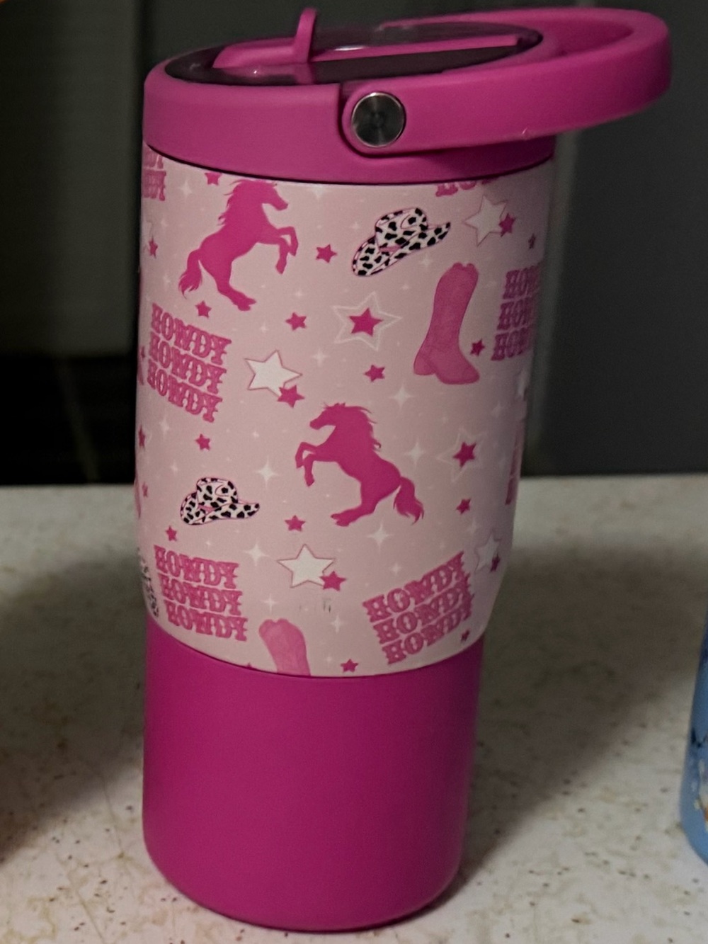HydroJug Pink Unicorn & Western Print Kids Tumbler